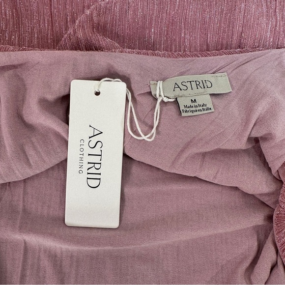 Astrid | Sheer Overlay Spaghetti Strap Sparkly Pink Cami - Picture 7 of 9